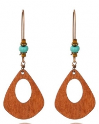 Ladies' Bohemian Bead Vintage Handmade Natural Wooden Earrings