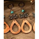 Ladies' Bohemian Bead Vintage Handmade Natural Wooden Earrings