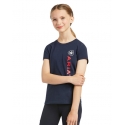 Ariat® Girls' Vertical Logo Tee