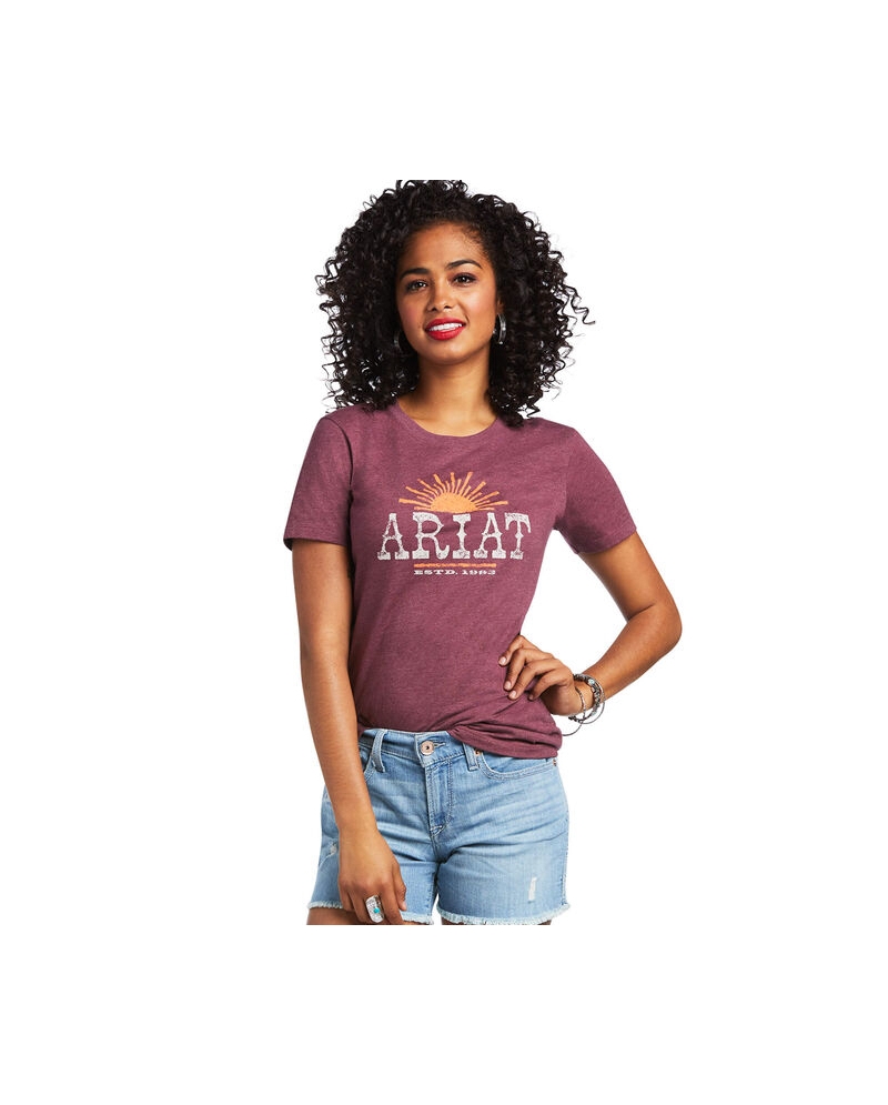 ladies burgundy t shirt