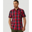 Wrangler® Men's ATG Asymmetric Plaid Shirt