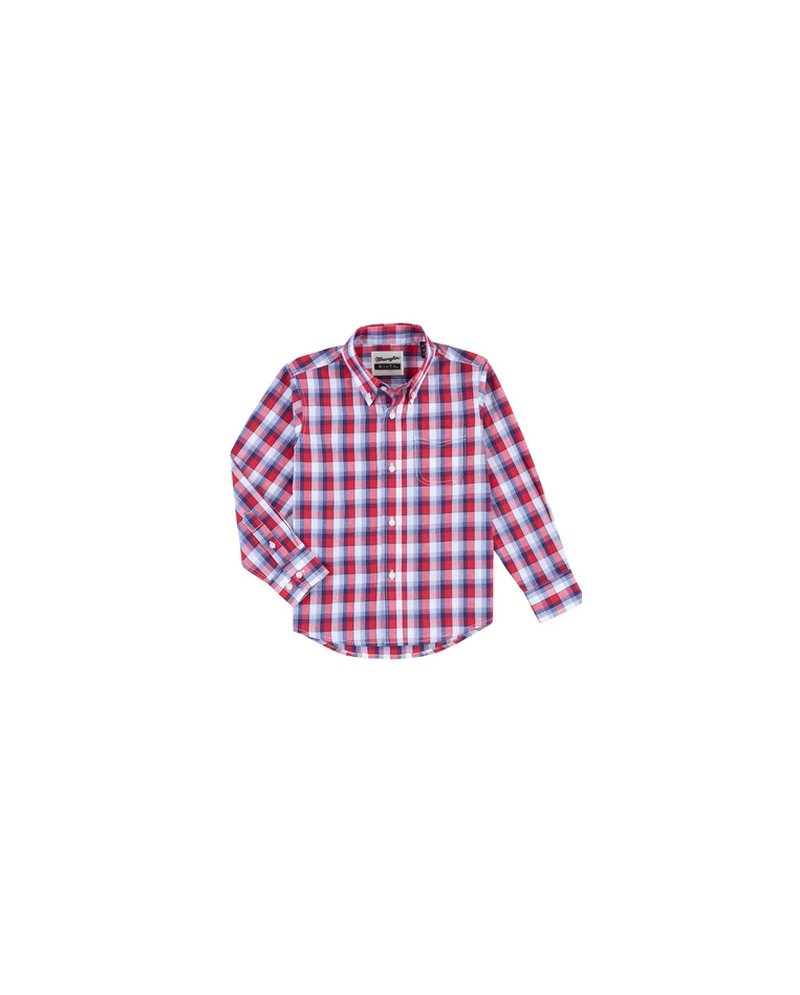 Wrangler® Riata® Boys' Easy Care LS Shirt - Fort Brands