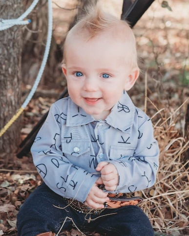 Shea Baby Infant /Todder Desert Sky Pearl Snap Onesie/Shirt - Size 6/12 - Eli's Western Wear