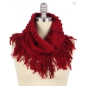 Ladies' Burgundy Tube Scarf