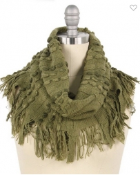 Ladies' Olive Tube Scarf