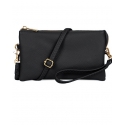 Ladies' Faux Leather Black Crossbody