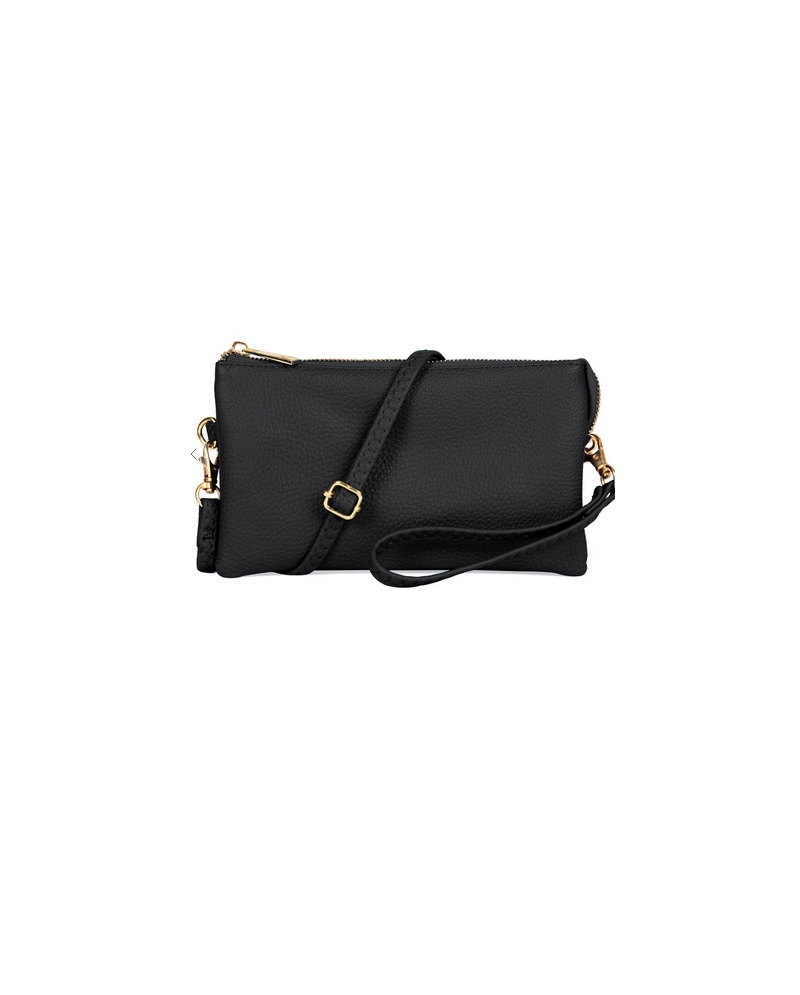 Ladies' Faux Leather Black Crossbody - Fort Brands