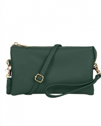 Ladies' Faux Leather Green Crossbody