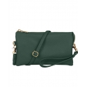 Ladies' Faux Leather Green Crossbody