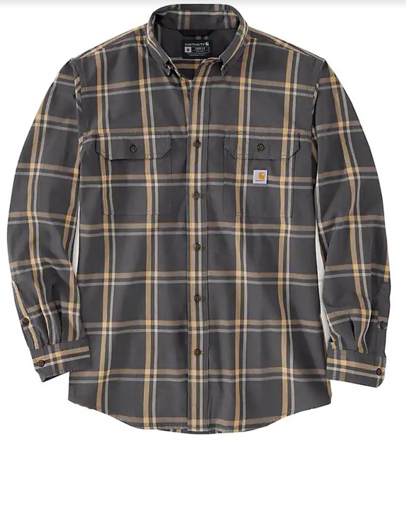 carhartt fort plaid chambray shirt