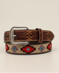 Men's Aztec Stitch Embossed Belt