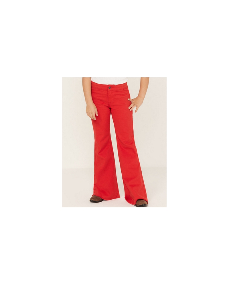 Rock and Roll Cowgirl® Girls' Red Flare Jean
