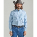 George Strait® Men's LS 1 Pocket Button Print