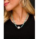 West & Co.® Ladies' Southwest Bead Turq Necklace