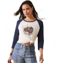 Ariat® Ladies' Painted Dreams Buffalo Tee