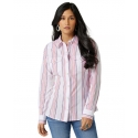 Wrangler Retro® Ladies' Striped Western Snap Shirt