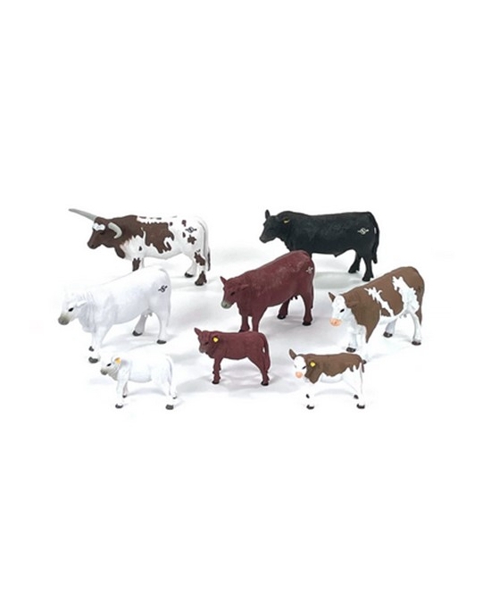 Big Country Toys Kids 8 Piece Cattle Set Fort Brands